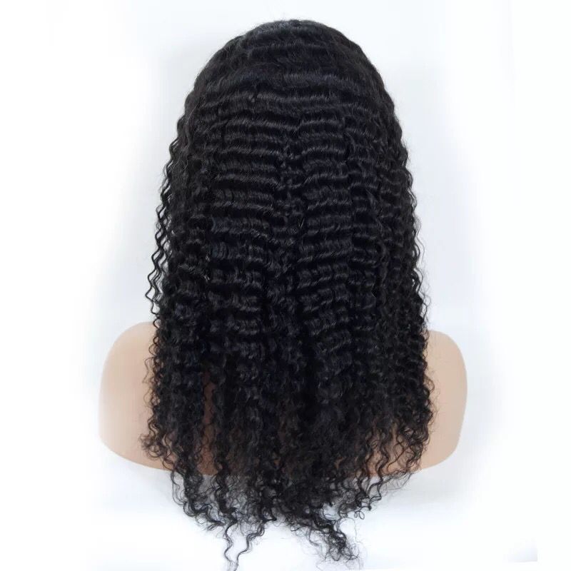full lace wig deep wave human hair 