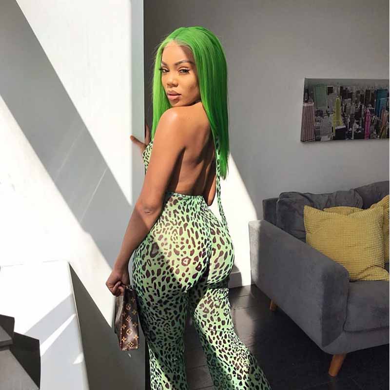 green color lace frontal wig human hair