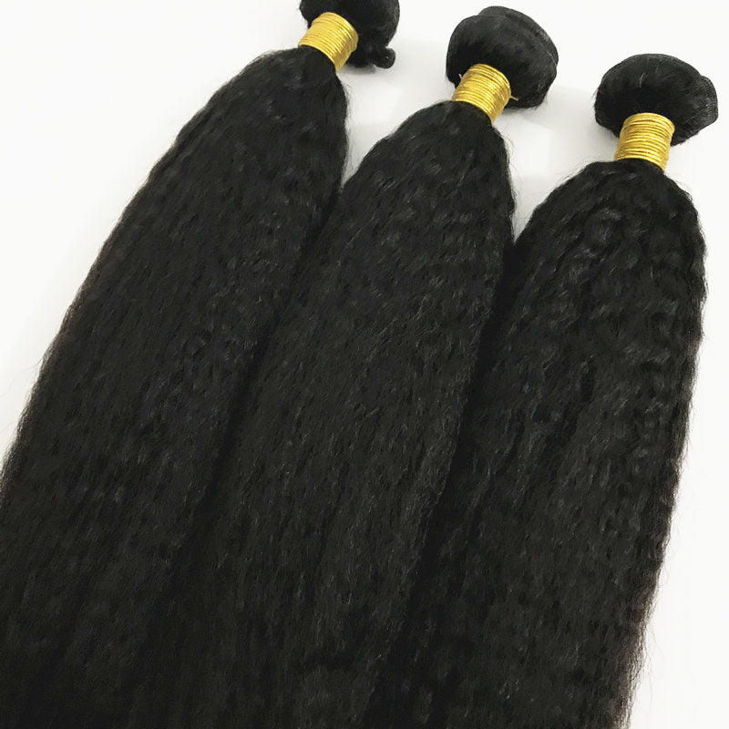 human hair kinky straight 3bundles for sale