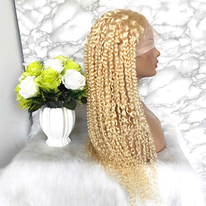 high density 613 color full lace wig curly