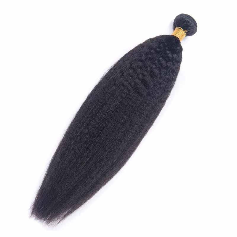 natural kinky straight hair extensions