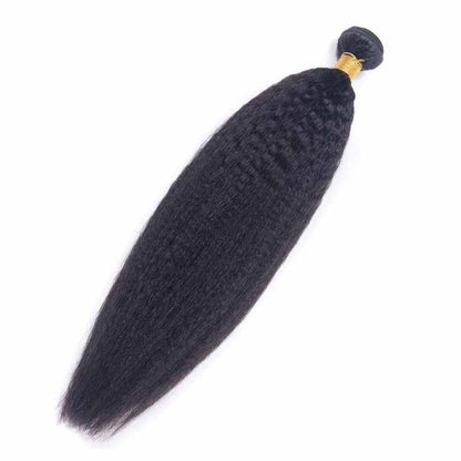 natural kinky straight hair extensions