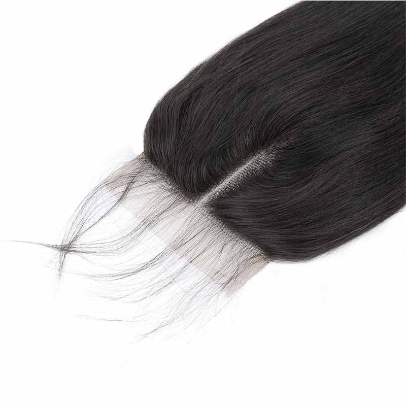 straight lace frontal closure middle part 