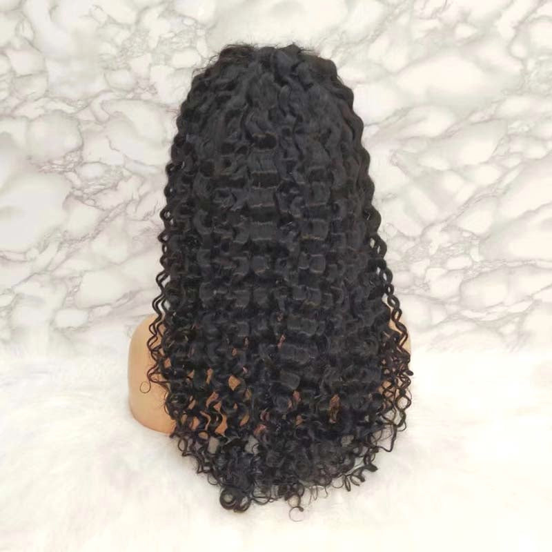 lace frontal wig brazilian hair deep wave