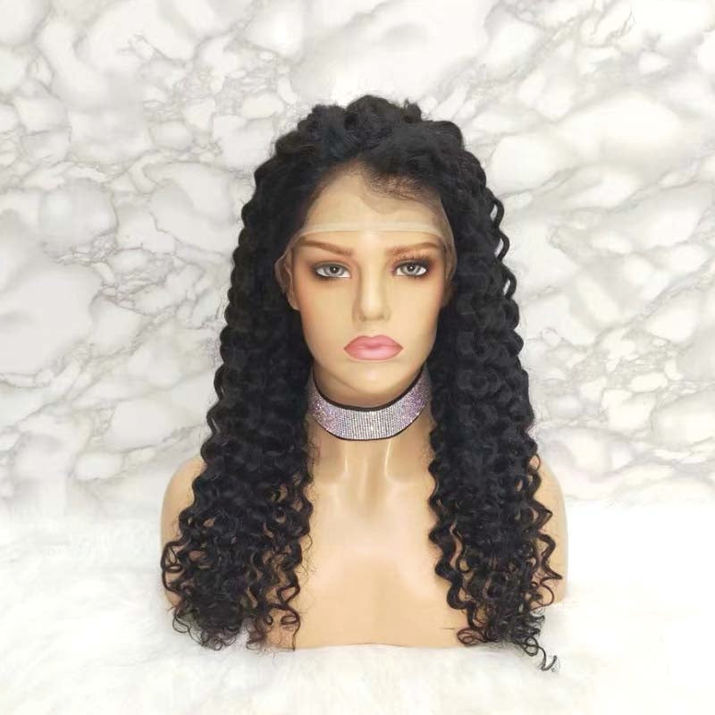 lace frontal wig human hair deep wave