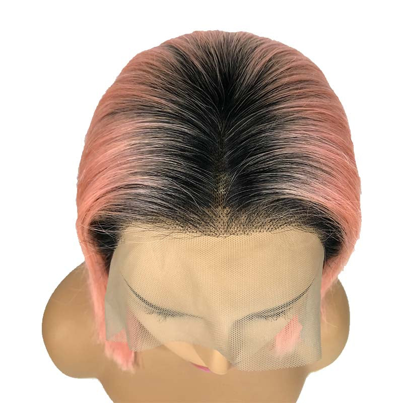  short pink ombre wig