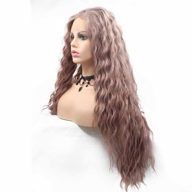 curly synthetic lace front wigs