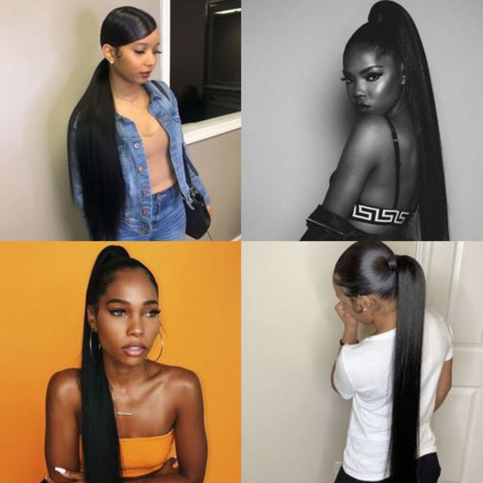 30inch long ponytail for black women