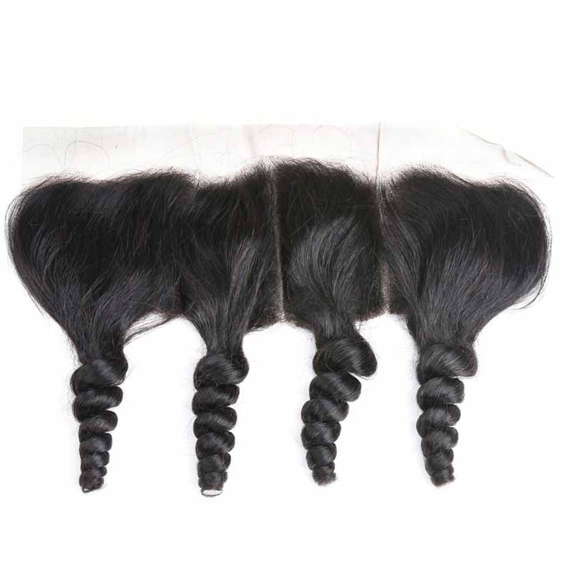 Loose Wave Lace Frontal 13x4 Human Hair With Baby Hair High Density