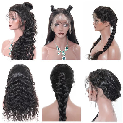 natural wave lace front wig