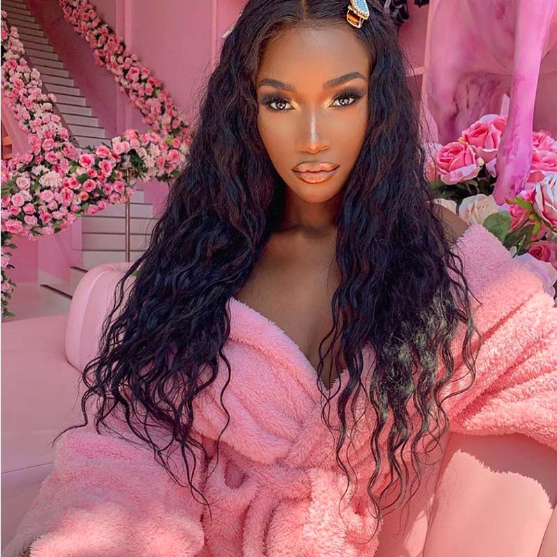 natural wave lace wig
