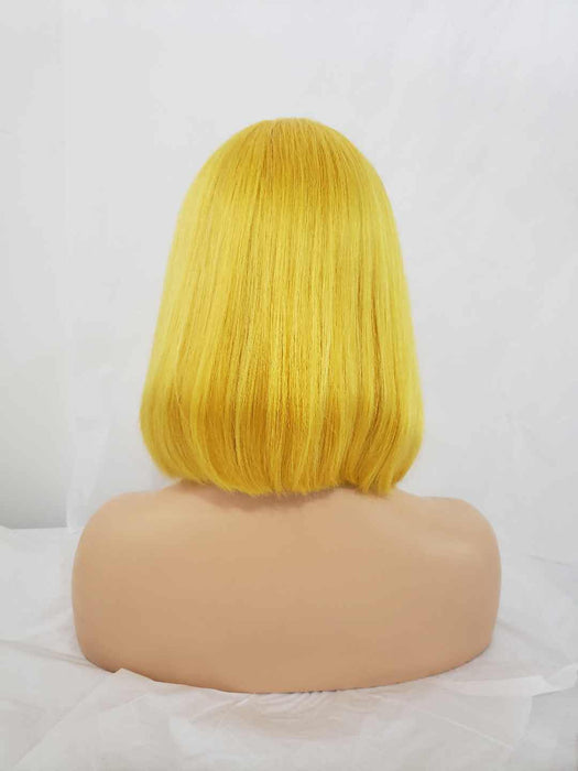 yellow ombre human hair wigs