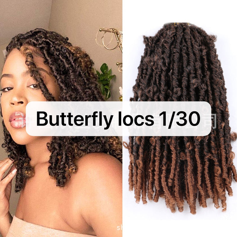 ombre butterfly locs braid 14inch