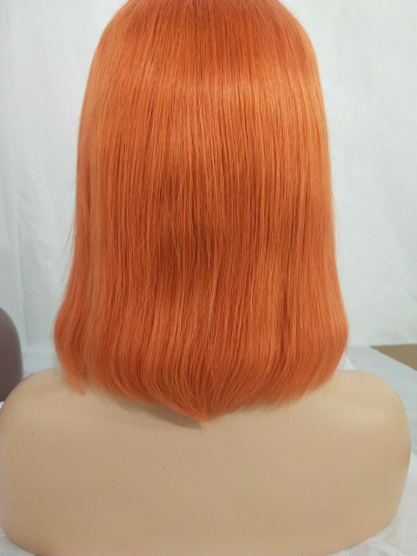 orange ombre lace front wig