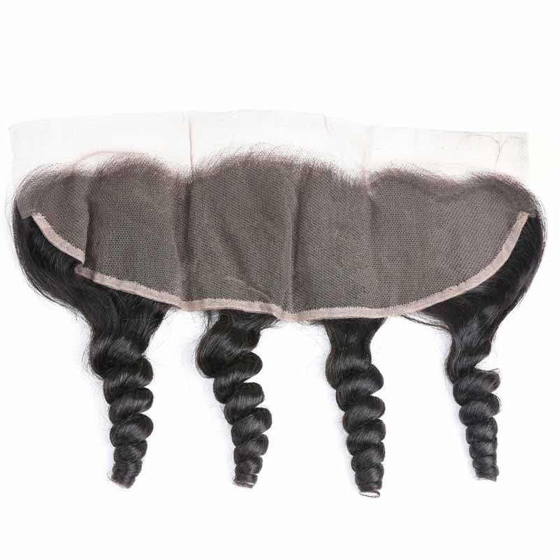 peruvian hair loose wave lace frontal