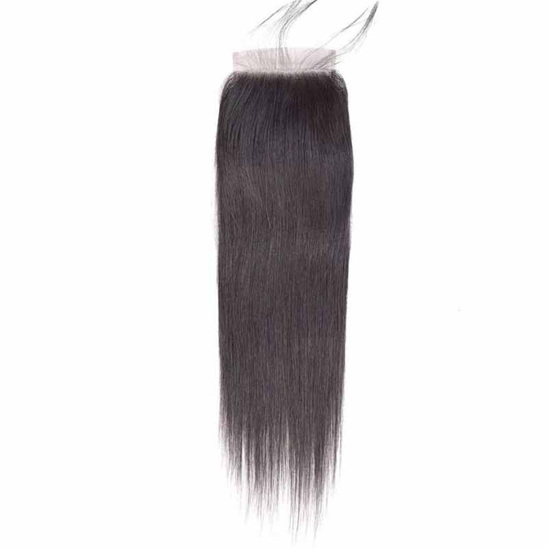 straight hair lace closure brazilian hair 