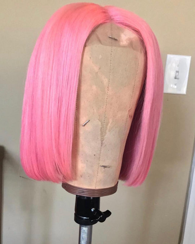 hot pink bob wig