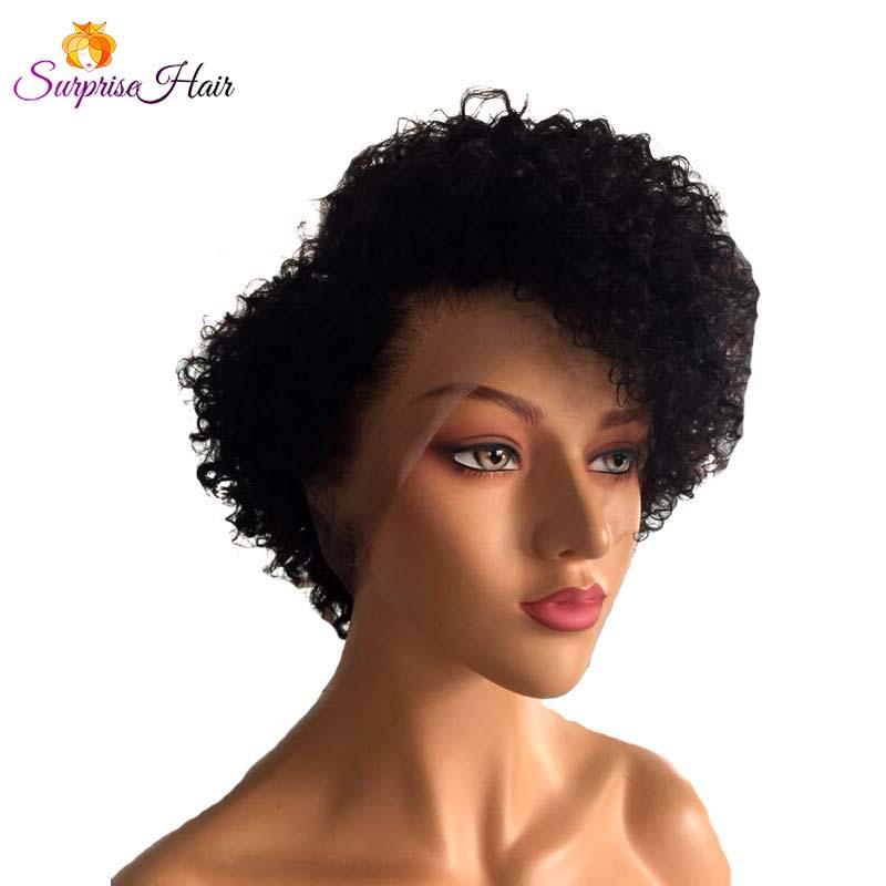 curly pixie cut wig human hair 