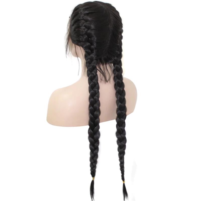 13x4 Long Double Braids Lace Wig