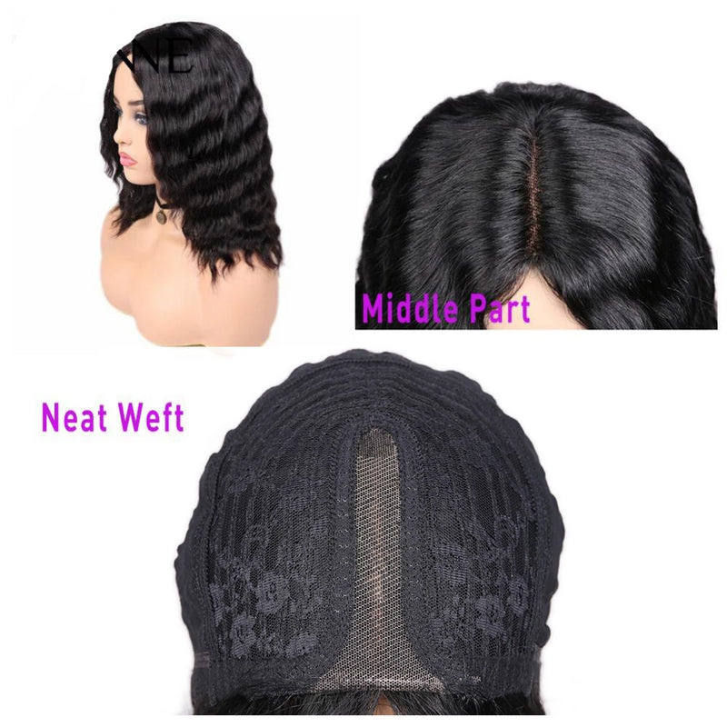 loose deep wave bob wig human hair for black women