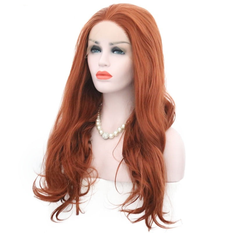 Red Body Wave Synthetic Lace Front Wigs High Temperature Fiber Wigs