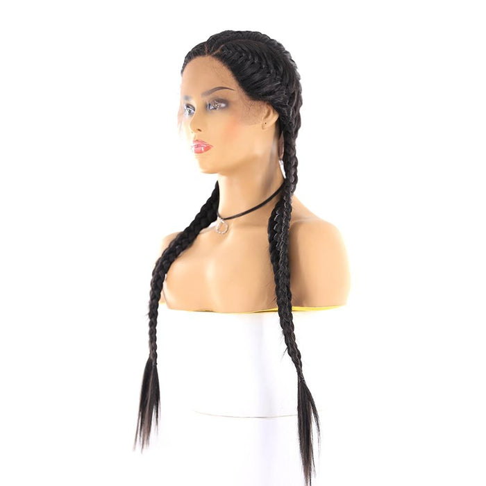  Long Braided  Lace Front Wigs For Black Women