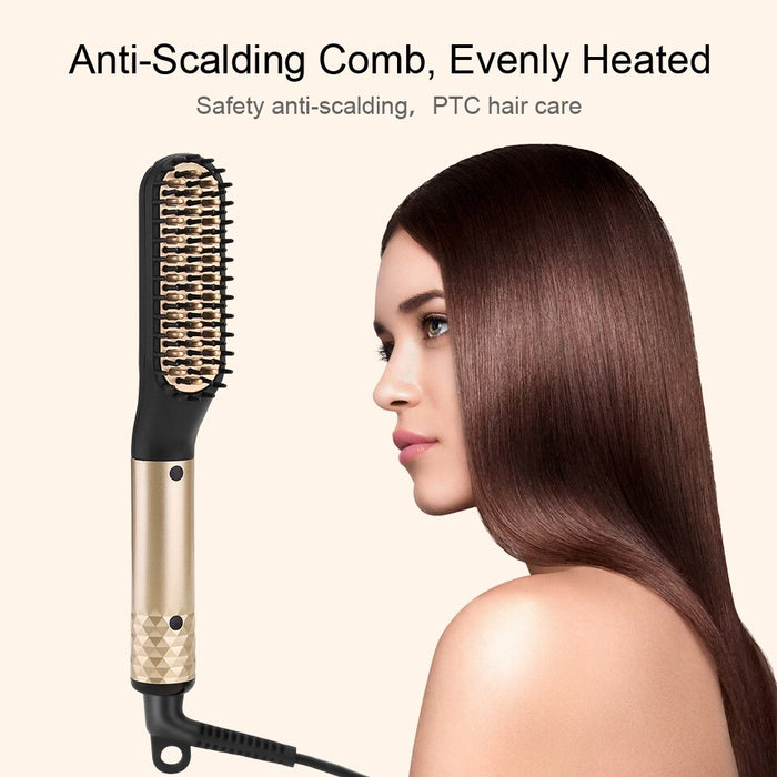 Hair Straightener Comb Electric Heated Straight Hair Brush Surprisehair