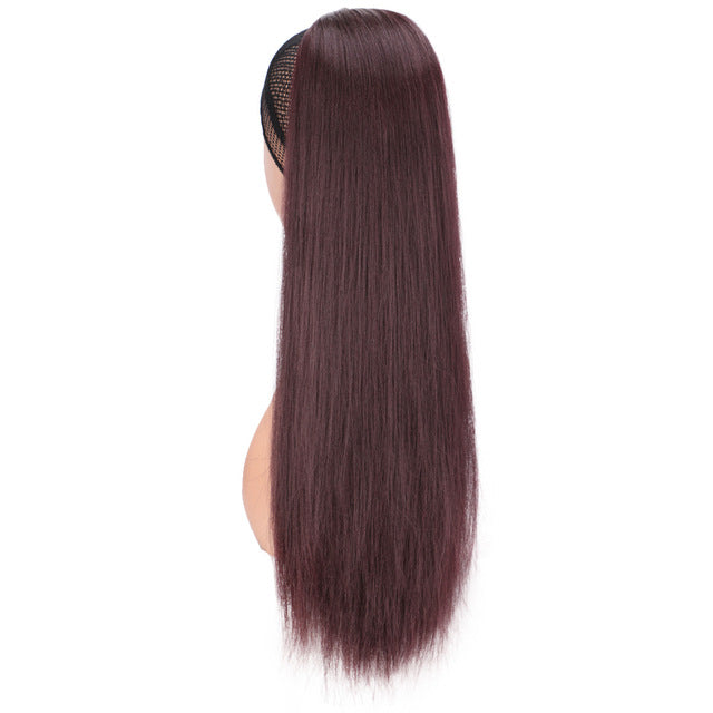 cheap synthetic kinky straight  ponytail for women