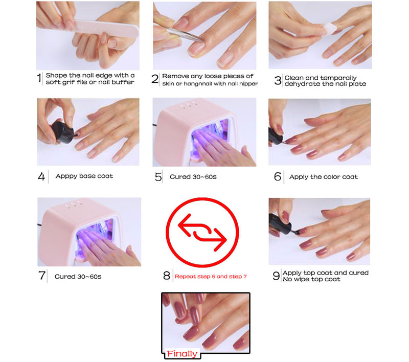 UV Gel Varnish Nail Polish Set For Manicure Gellak Semi Permanent Hybrid Nail Art