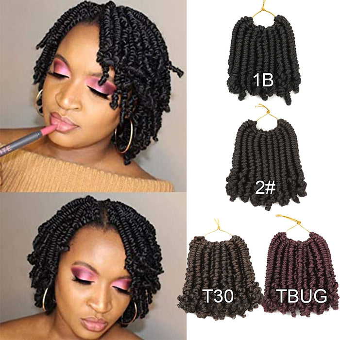 6 pouces bombe passion torsions crochet tresses cheveux tressés synthétiques