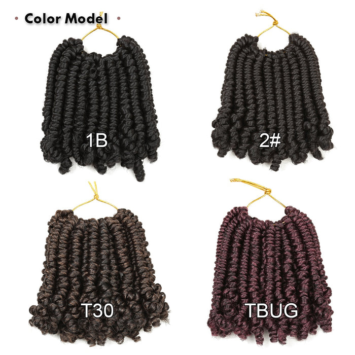 6Inch Bomb Passion Twists  Crochet Braids Synthetic Braiding Hair