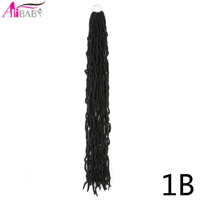 Long Nu locs braids Crochet Hair Synthetic Braiding Hair Extension