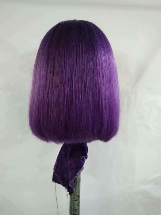 purple ombre lace front wigs