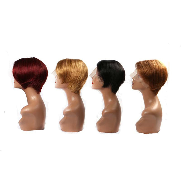Ombre Pixie Cut Human Hair lace Wig