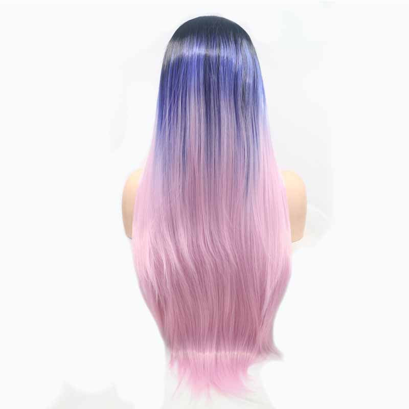 long straight synthetic wig 