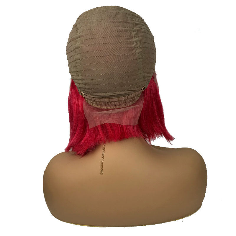  natural red bob wig