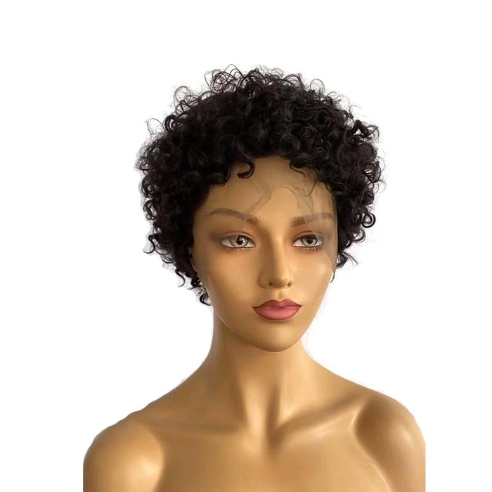 short black brazilian hair curly wig