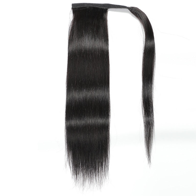 straight Brazilian hair ponytail 
