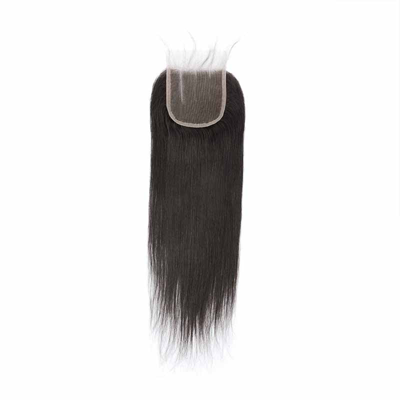 peruvian straight lace closure 3part