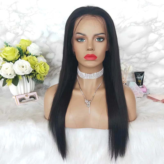 Long Straight Human Hair Lace Wig with Baby Hair Online Surprisehair