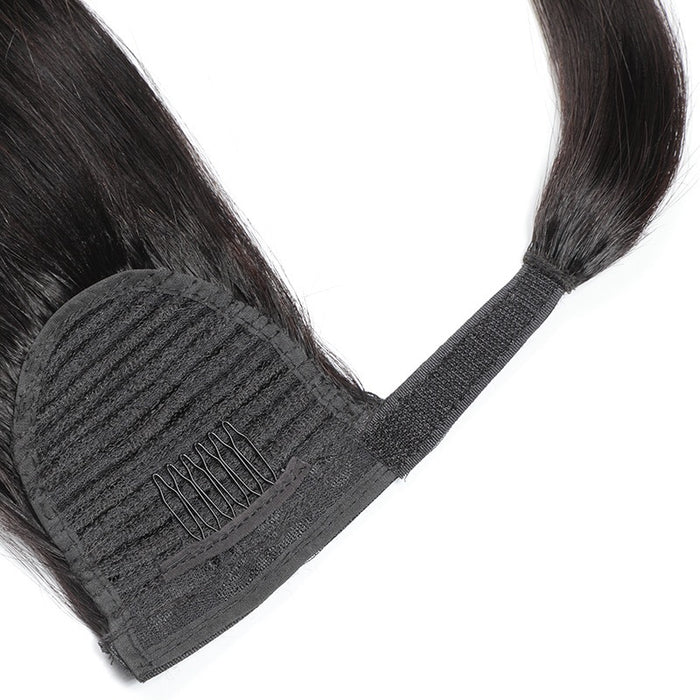 straight human hair ponytail for sale
