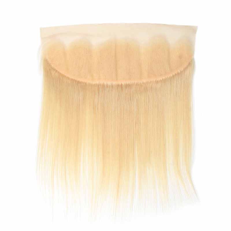 straight blonde lace frontal human hair 