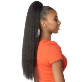 synthetic kinky straight ponytail for black women