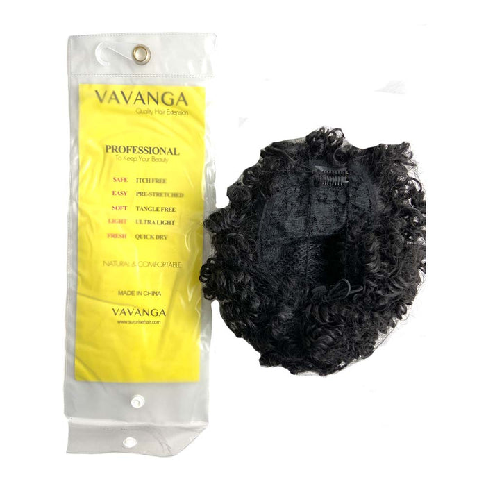 vavanga natural hair puff with bangs
