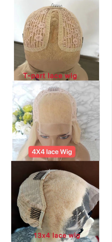 #613 Middle Part Blonde 13x6 Lace front Bob Wig Human Hair Surprisehair