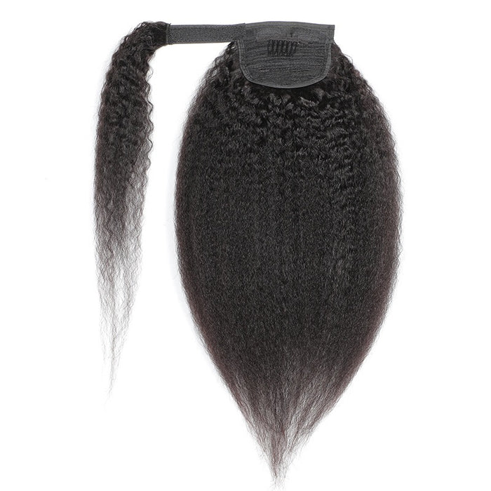 yaki straight human hair ponytail
